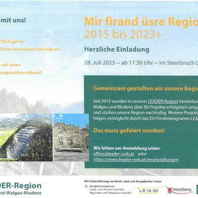 Mir firand üsre Region 2015 bis 2023+