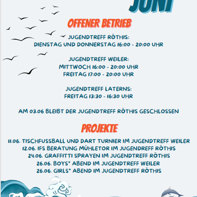 Monatsprogramm Juni