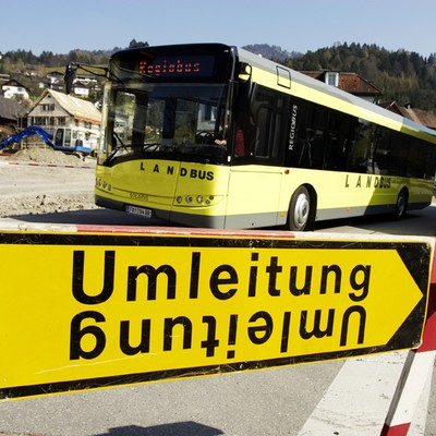 Umleitung Landbus während der Bauarbeiten in der Treietstraße/Haltestellenweg/Sickler  ab 4. November