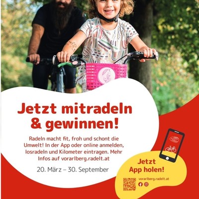 Vorarlberg radelt wieder los! Jetzt mitmachen und gewinnen!