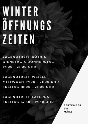 Winter Öffnungszeiten
