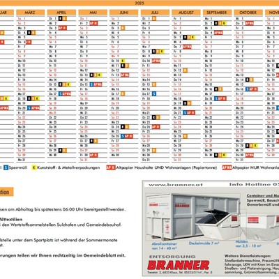 NEU: Müllkalender 2025
