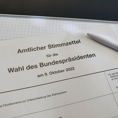 Bundespräsidentenwahl, Sonntag 09.10.2022