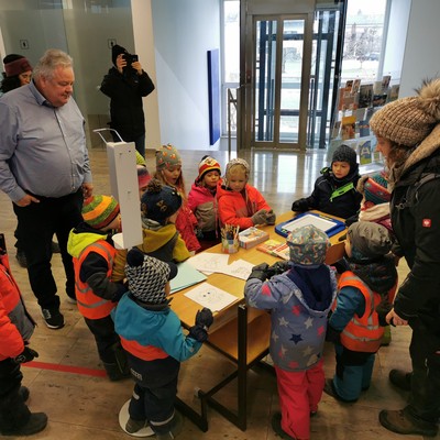 Besuch von der Waldgruppe im Gemeindeamt