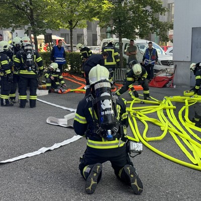Beeindruckende Feuerwehrabschnittsübung