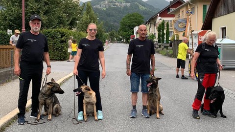 Hundesportverein Sulz beim 100-Jahr-Jubiläum des RV Enzian Sulz am 28. Juni 2024