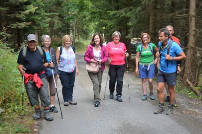 Naturgarten und a Höckle mit Jause bei Birgit am Freitag den 24.8.2018.