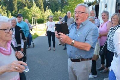 Ein Foto und ein Schäpsle zum Abschluss