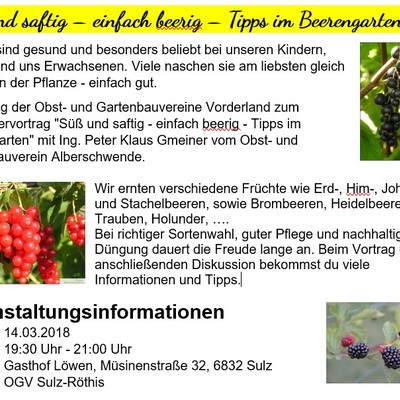 Süß und saftig – einfach beerig – Tipps im Beerengarten!