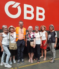 Besichtigung des Güterbahnhofs in Wolfurt und Einkehr im Subirerhof in Schwarzach