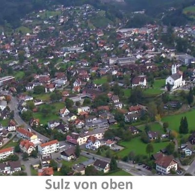 Blicken Sie von oben auf Sulz