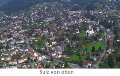 Blicken Sie von oben auf Sulz