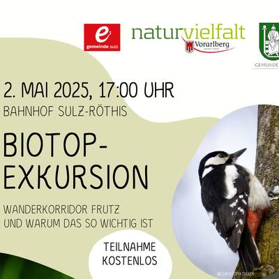 Biotopexkursion - Wanderkorridor Frutz und warum das so wichtig ist