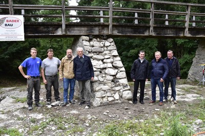 Betonpfeiler der Triftanlage werden erneuert Betonpfeiler der Triftanlage werden erneuert