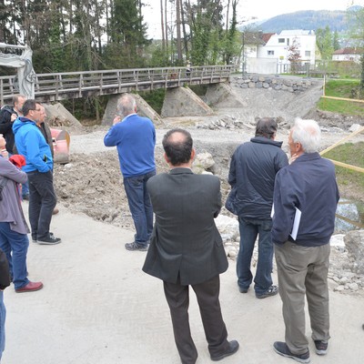 Gemeindegremien besichtigen Triftanlage