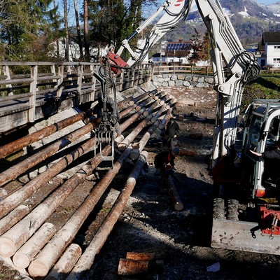 Rechen der Triftanlage fertiggestellt