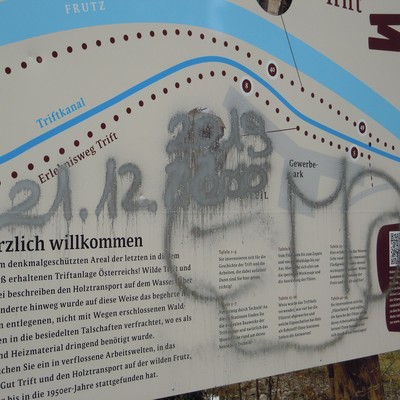 Vandalismus bei der Triftanlage