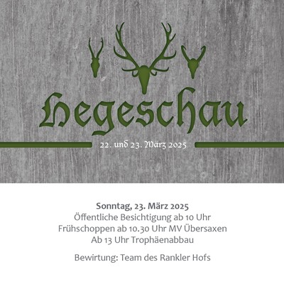 Hegeschau, Frühschoppen mit dem MV Übersaxen