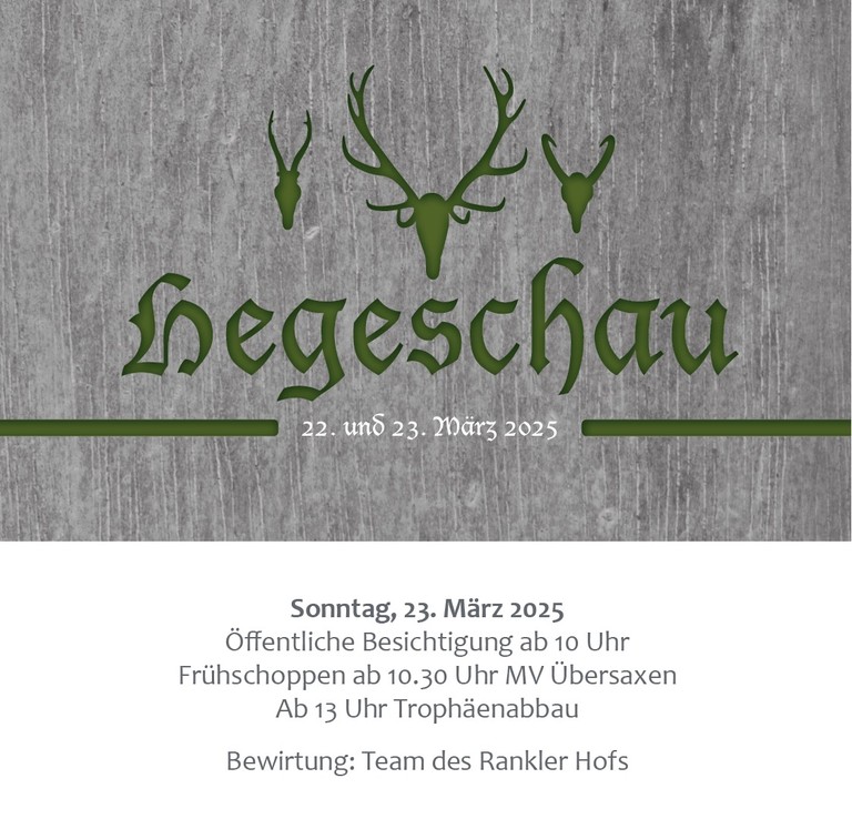 Frühschoppen mit dem MV-Übersaxen bei der Hegeschau der Bezirksgruppe Feldkirch