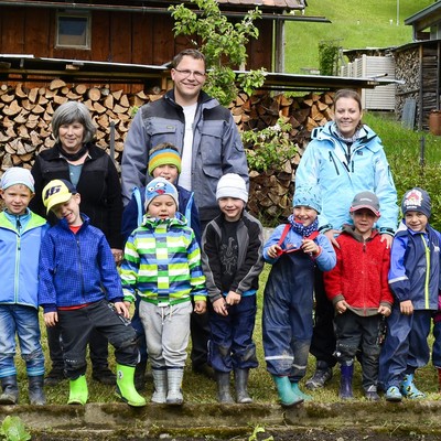 Gemüse Anbau mit dem Kindergarten