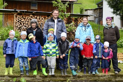 Gemüse Anbau mit dem Kindergarten