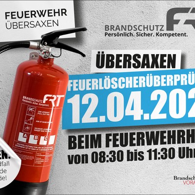Feuerlöscher Überprüfaktion
