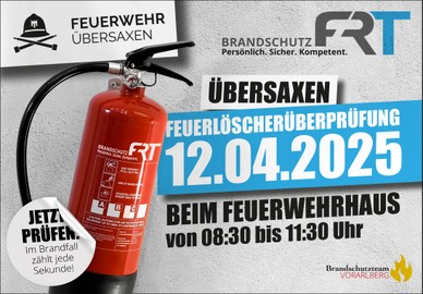 Feuerlöscher Überprüfaktion