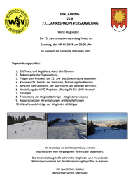 Jahreshauptversammlung 2019