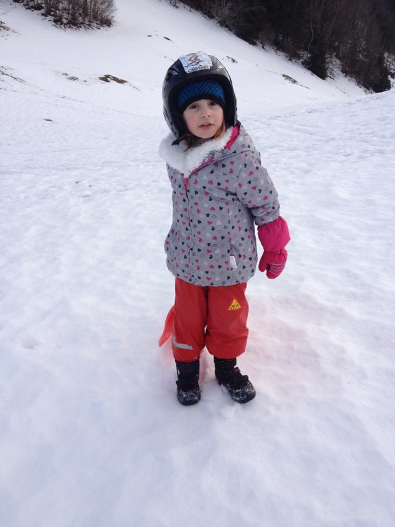 Die Bienilekinder freuen sich auf viel Schnee.