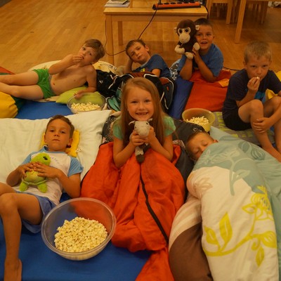 Großgrüppler übernachten im Kindergarten