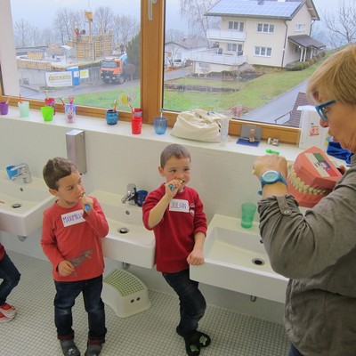 Zahnprophylaxe bei uns im Kindergarten