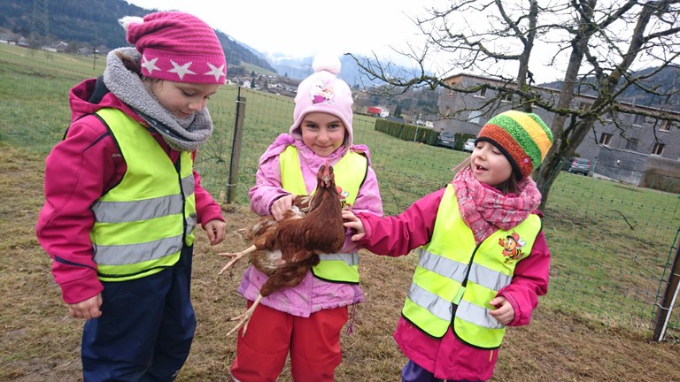 Die Kinder hatten beim Ausflug zum Sunnahof sehr viel Spaß.