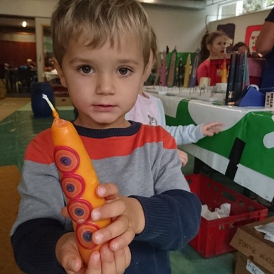 Kerzen ziehen im Pfadi-Heim Rankweil