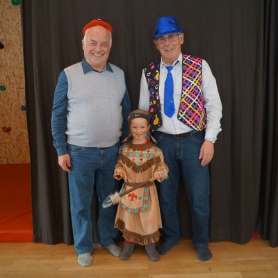 Opa-Faschingskränzle im Kindergarten