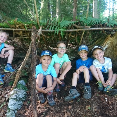 Waldwoche im Kindergarten Übersaxen