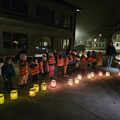 Sankt Martins Feier im Kindergarten