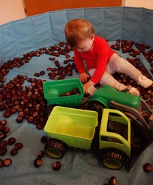Herbst in der Überbetrieblichen Kleinkindbetreuung