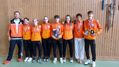 Gruppenbild mit den Coaches Sarah und Clemens