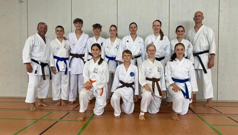 Gruppenfoto mit Sensei Campari und Fröhlich