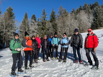 Erste Schneeschuhwanderung der Kneippianer im neuen Jahr