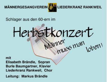 Herbstkonzert des Männergesangvereins Liederkranz Rankweil