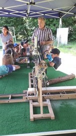 Besichtigung eines Baumsäge Modells 1:6