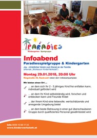 Einladung zum Infoabend am 29.1.2018 um 20:00 Uhr