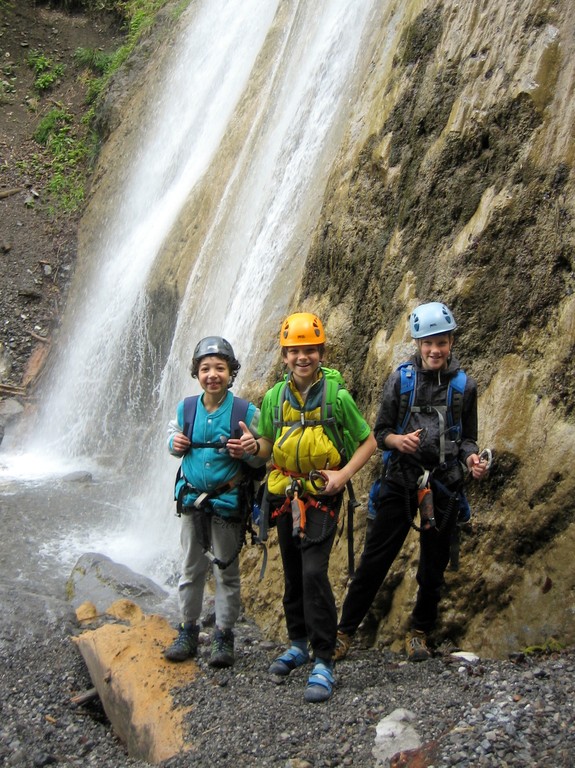 Unsere mutigen Klettersteig-Fans