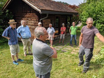 Sommerarbeiten bei Reben