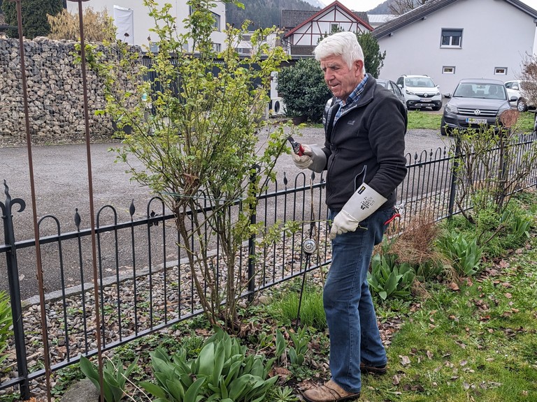 Rudi bei der Arbeit