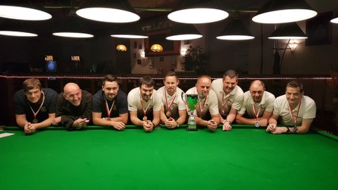 Ligatitel für den PBSSC 1 (Patricks Black Seven Snooker Club Rankweil)
