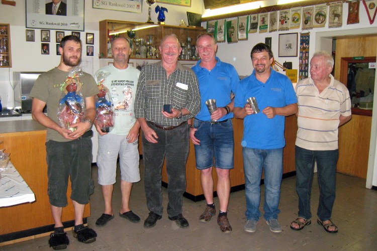 vl.  Hannes Riedmann ,  Albert Müller,  JosefLedinek,   Gotthard Ströhle, Harald Huber u. OSchM. Josef Kessler.