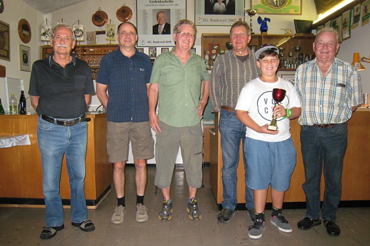 vl.  Georg Macek, Manfred Weinzierl, Reinhard Gut, Hans Moschner, Matteo Unger u. Josef Kessler.