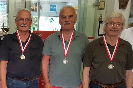 vl.  Georg Macek, Siegfried Linder und Hubert Boss.